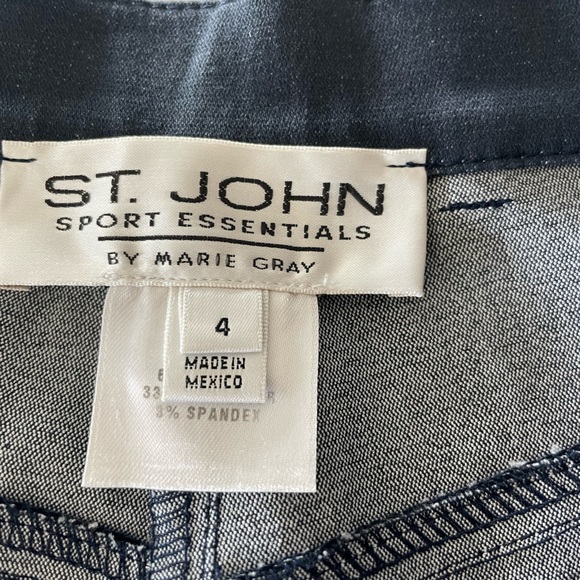 Women’s ST JOHN SPORT ESSENTIALS Stretch Denim Jeans-Blue-Size 4 - Picture 7 of 7